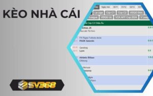 Bảng kèo nhà cái tại thể thao SV368