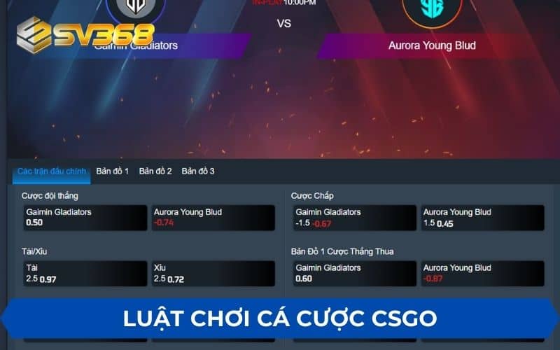 Luật chơi cơ bản trong cá cược CSGO